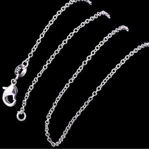 Lot of FIVE (5) Genuine 925 Sterling Silver Chains (18in/45cm Length) Stamped